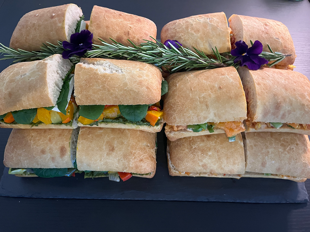 Veganes Catering Buffet GegenVind Ciabatta
